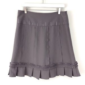 Ecru by Florence Korn Pleated Hem A-line Career Skirt